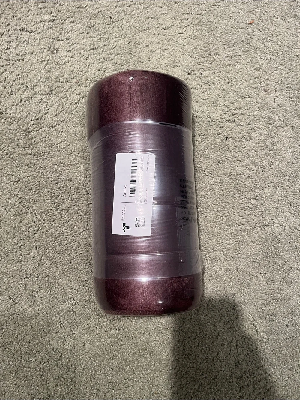 Arotive Brown Memory Foam Bath Rug - Rolled